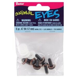 Darice® Brown Animal Eyes with Washers
